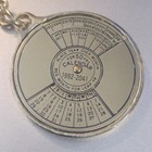 50 Year Perpetual Calendar Key Chain Antique Brass Nautical Vintage Style Gift