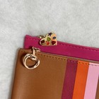 2pc Ipsy Zipper Pouch Makeup Bags -pink blue   Tan With Stripes