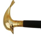 Vintage Antique Solid Brass Handle Wooden Cane Victorian Walking Stick Replica