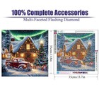 Gganmtere 5d Christmas Red Truck Diamond Art Painting Kits For Adults landsc   