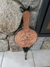 Vtg Lombard England Copper Fireplace Bellows Nautical Tall Ship Hearth Decor