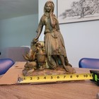 Antique Victorian French Bronze Statue  rebecca At The Well  Signed And Numbered