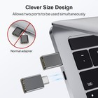 4 Pack Usb-c 3 1 Male To Usb A Female Adapter Converter Otg Type C Android Phone