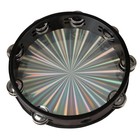 Radiant Tambourine 10 Inch Hand Held Tambourine Double Row Jingles Reflective   