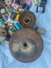 Antique Cotton Sewing Thread Mixed Lot Spools  Cones   Bobbins industrial