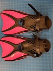 Diving Fins Swim Flippers Pink Black Size M Scuba Snorkel Water Sport Gear