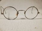 Antique 10k R g p  A c o  Rolled Gold Wire Rim Eyeglasses W Case Wilkes-barre Pa
