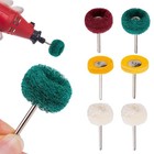 6pcs Abrasive Metal Polishing Wheel Buffing Rotary Tool Set Burr Kit For Dremel
