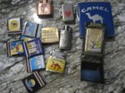 Camel Cigarette Advertising Lot    Lighters   Matches   Tin      1