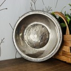Vintage Silver Plate Coquillor Butter Curler Press Dish Mcm Hollywood Regency