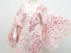 Japanese Kimono Yukata Pink 162 5cm 5 Ft 4 In Cotton Ee7804