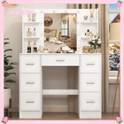 10 Bulbs Led Mirror For Bedroom White Makeup Dressing Vanity Table For Gifts Usa