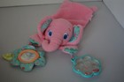 Bright Starts Elephant Pink Kids Ii Cuddly Pal Carrier Stroller Rattle Toy