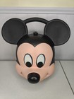 Vintage Disney Mickey Mouse Head Face Lunch Box Aladdin Made Usa No Thermos