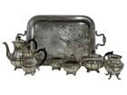 Vintage Silver Tea   Coffee Service Set W  Tray