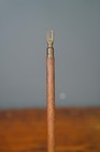 Vintage Military Swagger Walking Stick Wood Antique Wooden Brass