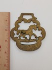 Antique Vintage Martingale Medallion Horse Brass Pony