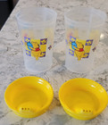 Vintage Disney Winnie The Pooh Toddler Baby Sippy Cup Drink Cup 6oz Lot Of 2
