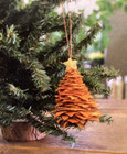 Pattern Wool Felt Stacked Tree Christmas Tree Ornament New Primitive Gatherings