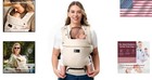 Breathable Newborn Carrier  7-24lbs  With Adjustable Comfort Straps   Pocket