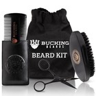 Beard Kit For Men - All-in-one Beard Grooming Kit With Brush  Comb  Scissors    