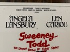 Original Cast Sweeney Todd Angela Landsbury Window Card Poster Broadway  14x22