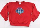 Vtg Oshkosh B gosh Red Heart   Roses Appliqued Sweatshirt Girls 6x Made In Usa 