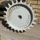 Vintage Lawncrest Yardminder Cast Iron Teal Lawn Traveling Water Sprinkler