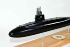 Uss Simon Bolivar Ssbn-641 Submarine Model  black Hull   Navy  20   Scale Model