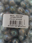 500 Glass Marbles Vacor Police Officer Play Sealed Bag Collect Job Lot Free Ship