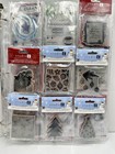 Binder Full Of New Clear Mini Stamp Christmas Holiday Themed Packs - 63 Sets