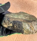 Natural Green Brown Jasper Rough Rock Lapidary Cabbing Display