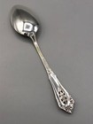Rose Point By Wallace Sterling Silver Individual Demitasse Spoon 4 