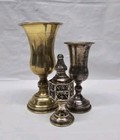 Jewish Sterling Silver Spice Tower   2 Kiddush Cups Judaica Israel Silver 141 G 