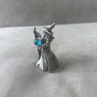 Vintage Gallo Pewter Wizard Sorcerer Fantasy Crystal Ball Staff  1990 Mythical