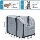 Small Dog Booster Seat Pet Cat Car Seat Puppy Console Secure Travel Safety Seat