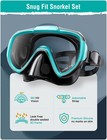 Snorkel Set Adults Snorkeling Gear Anti-fog Panoramic View Swim Mask Dry Top    