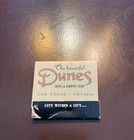 Vintage Matchbook  Dunes Hotel Casino Las Vegas  Nevada - Unused
