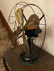 Antique R m Electric Fan 4 Brass Blades Robbins   Myers Oscillating 3 Speed Fan
