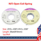Dental Orthodontic Niti Open Coil Spring Spool  010 012 Inch 914mm Ns