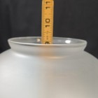 4  Fitter Etched Filigree Glass Gas Globe Lamp Shade W  Crimped Top 9    Hurricane