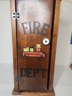 Antique Fire Extinguisher Wooding Box Wall Hanging Great Condition  