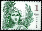 2018 Statue Of Freedom Mnh Sheet 10 X  1 Stamps  One Dollar  Emerald Green  5295