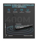 Wireless Dmx 8pcs Dmx512 Wireless Dfi Dj 2 4g 7 Receivers   1 Trans    Fast Ship