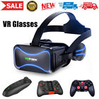 Virtual Reality Vr Headset 3d Glasses Goggles With Remote For Iphone Samsung New