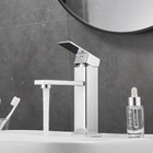Bathroom Basin Faucet Waterfall Single Handle Vanity Sink Mixer Tap Deck Mounted