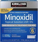 Kirkland Minoxidil 5  Extra Strength Men 3 Month Supply Hair Regrowth Exp 08 27 