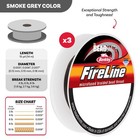Fireline Beading Thread Assortment Smoke Gray 43748 4lb  6lb    8lb 15yd Spools