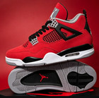 Jordan 4 Retro  toro Bravo  Men s Mid Top Basketball Shoes