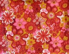 Vintage 1960   s 1970   s Flower Power Curtains 2 Pairs 36    Long